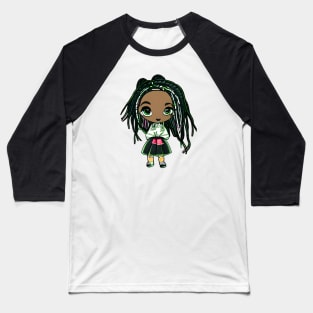 Cute Ebony Princess Baseball T-Shirt